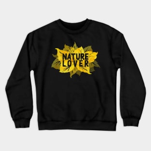 Nature lover gold floral design Crewneck Sweatshirt